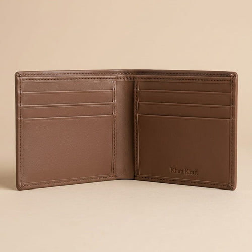 KhasKraft Linear-S-Slim | Full Grain Leather Wallet.