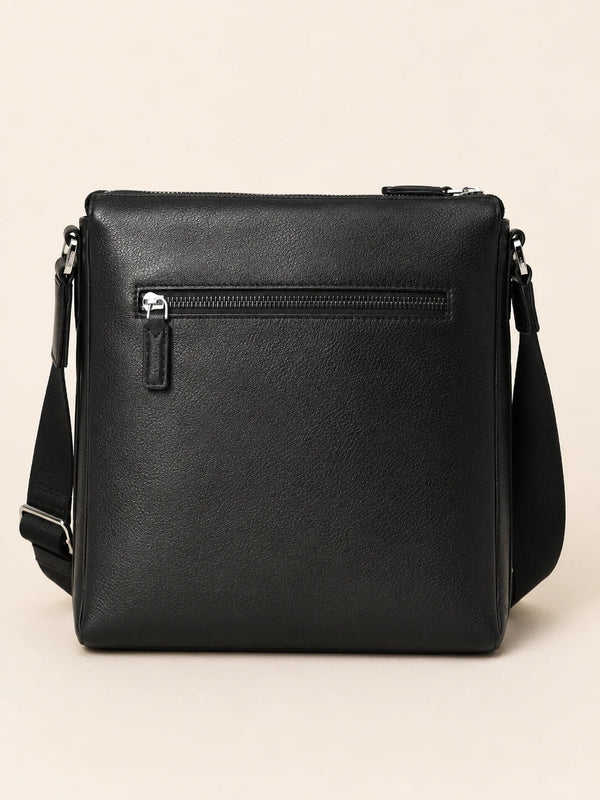 KhasKraft Premium Leather Messenger Bag | Classic Crossbody Shoulder Bag