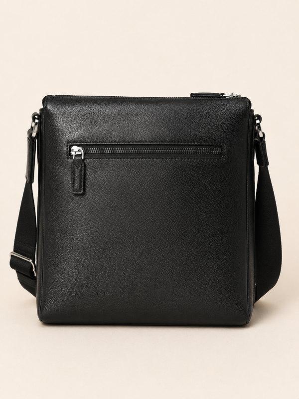Khaskraft Genuine Leather Messenger Bag for Men | Premium Brown Crossbody Shoulder Bag