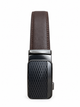 KHASKRAFT™ Diamond Crest Buckle × Plain Strap | Premium Original Leather Automatic Ratchet Belt| Dark Brown