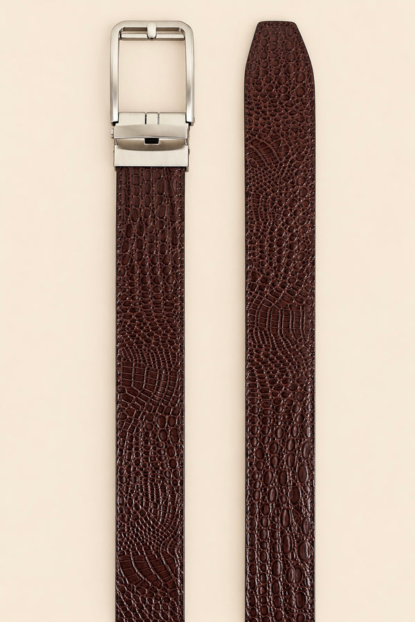 Khaskraft AutoLock Belt – Premium Genuine Leather Ratchet Belt for Men