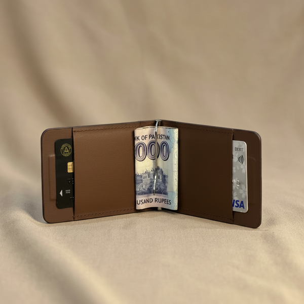 KhasKraft Apex-M-Pro | Full Grain Leather Magnetic Wallet