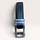 Khaskraft™ 100% Genuine Leather Black Plain Auto-Lock Belt – Silver Gunmetal Buckle
