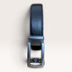 Khaskraft™ 100% Genuine Leather Black Grain Texture Auto-Lock Belt – Silver Gunmetal Buckle