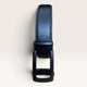 Khaskraft™ 100% Genuine Leather Black Grain Texture Auto-Lock Belt –Black Gunmetal Buckle