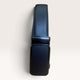 Khaskraft™ 100% Genuine Leather Black Plain Auto-Lock Belt – Black Edge Buckle