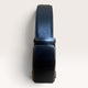 Khaskraft™ 100% Genuine Leather Black Grain Auto-Lock Belt – Black Shiny Buckle