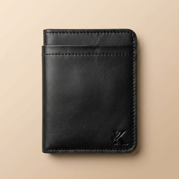 KhasKraft Mag-Snap Bifold | Full Grain Leather Magnetic Wallet
