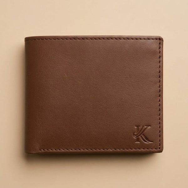 KhasKraft Linear-S-Slim | Full Grain Leather Wallet.