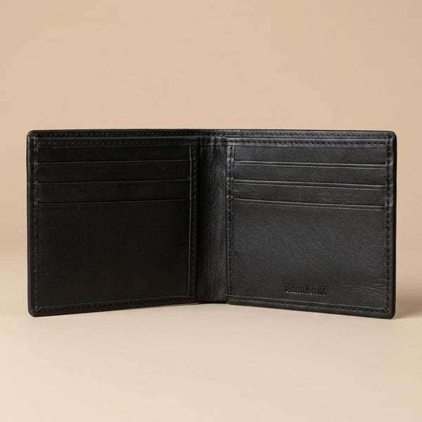 KhasKraft Linear-S-Slim | Full Grain Leather Wallet.