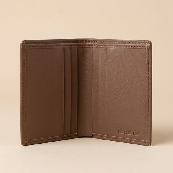 khaskraft Zenith-V-Bifold | Full Grain Leather Magnetic Wallet