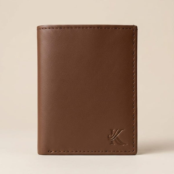 khaskraft Zenith-V-Bifold | Full Grain Leather Magnetic Wallet