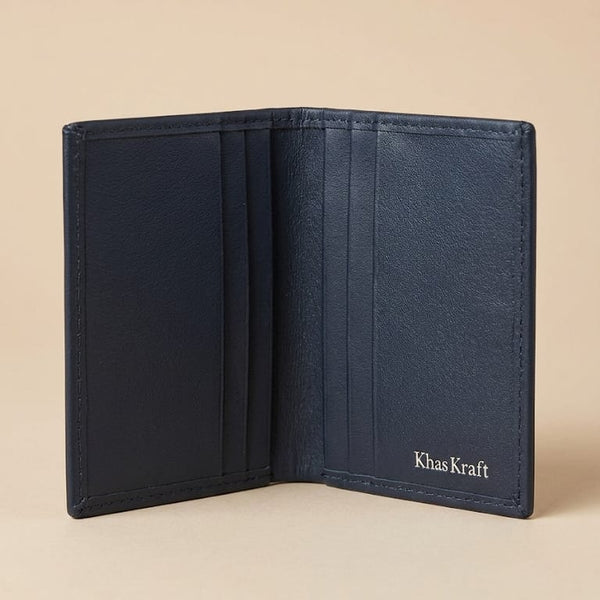 khaskraft Zenith-V-Bifold | Full Grain Leather Magnetic Wallet