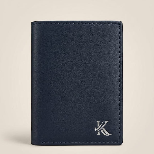 khaskraft Zenith-V-Bifold | Full Grain Leather Magnetic Wallet