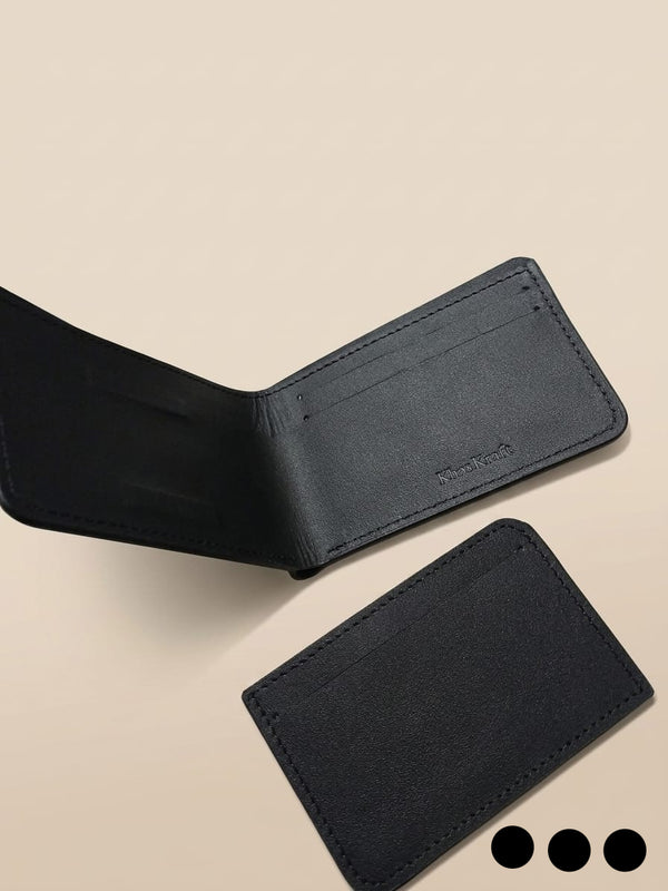 Khaskraft Matrix Mag-Link | Full Grain Leather Magnetic Wallet